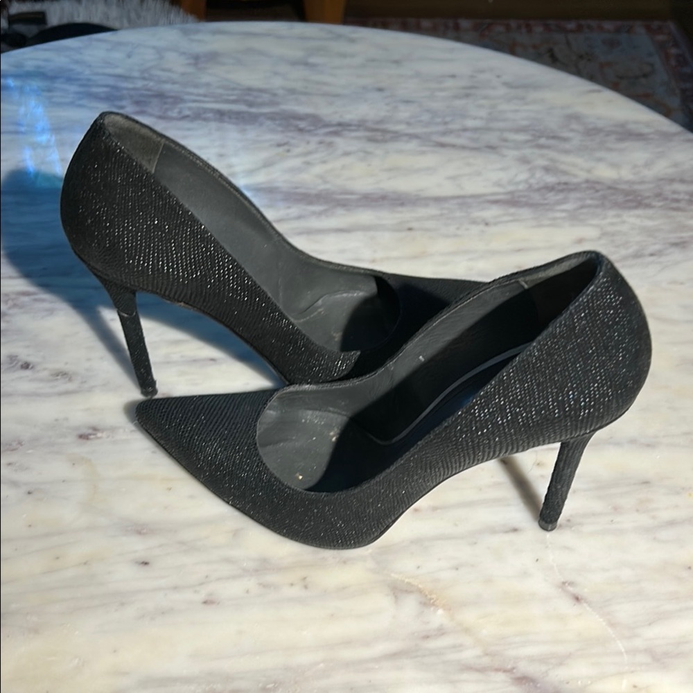 Stuart Weitzman Black Stiletto Heels Elegant Pumps